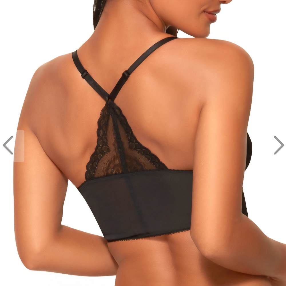 Superboost Longline Bralette in Deep Raspberry Plum Underwire - Picture 6 of 8